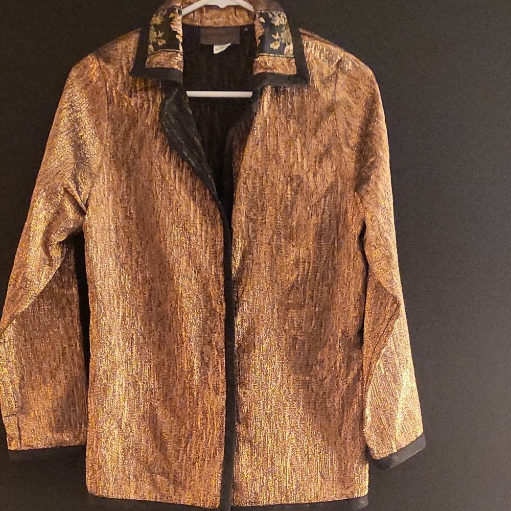Gold and Black Embroidered Jacket